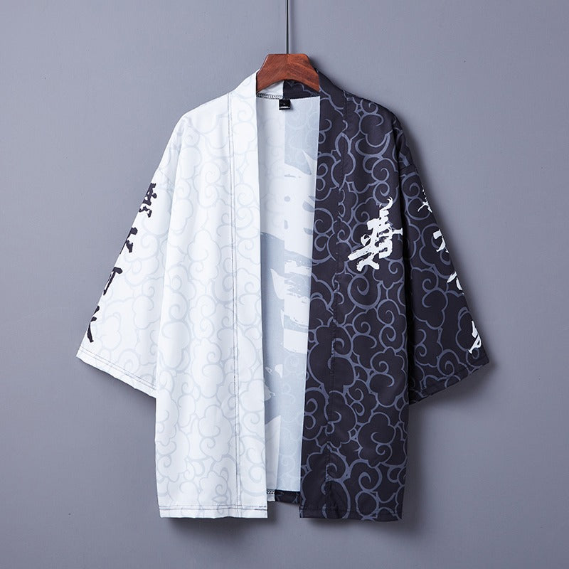 Good and Evil Free Size Kimono Shirt
