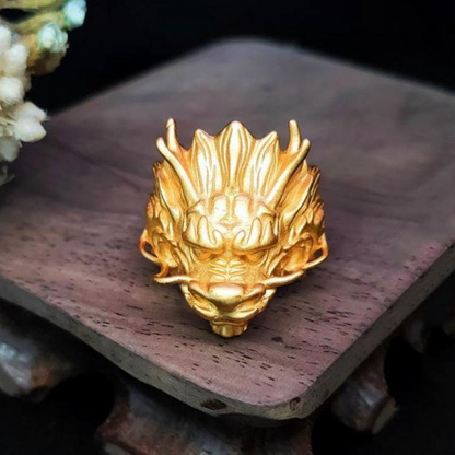 OniBand™ Fierce Dragon Head Adjustable Ring