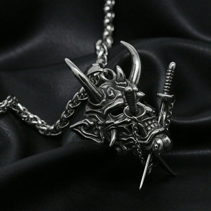 Hannya Revenge Demon Pendant Necklace