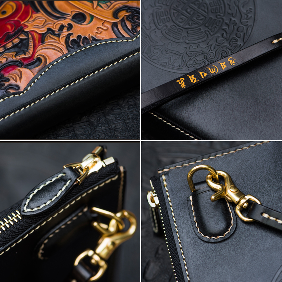Tengu x Hannya Leather Case Wallet