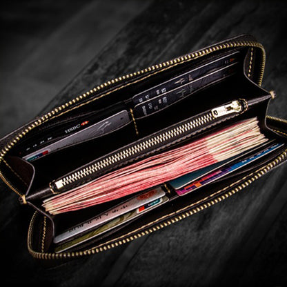 Hundred Ghosts™ Irezumi Japanese Leather Long Wallet