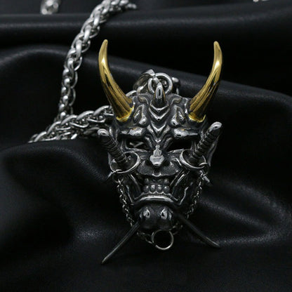 Hannya Revenge Demon Pendant Necklace