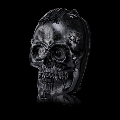 Hundred Ghosts™ Black Starving Skeleton Backpack