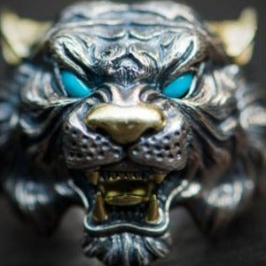 Gunmetal Tiger Ring