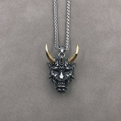 Hannya Revenge Demon Pendant Necklace