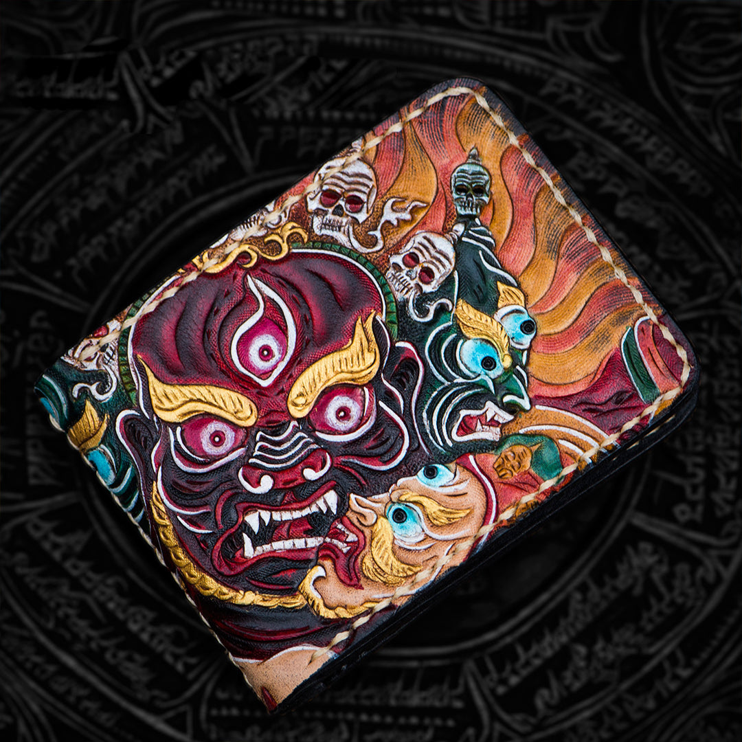 Hundred Ghosts™ Irezumi Japanese Leather Cardholder (20% OFF)