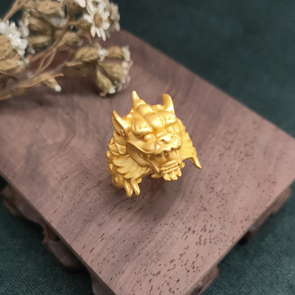 OniBand™ Raging Foo Dog Adjustable Ring