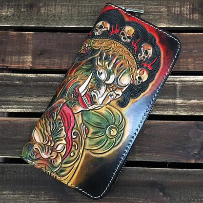 Hundred Ghosts™ Irezumi Japanese Leather Long Wallet