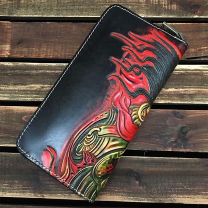 Hundred Ghosts™ Irezumi Japanese Leather Long Wallet