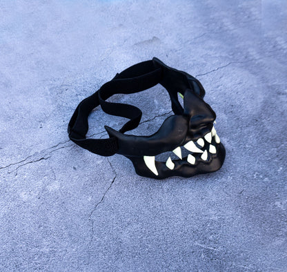 Cyberpunk Oni Glow Mask