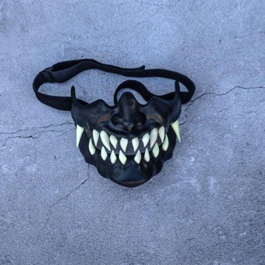 Cyberpunk Oni Glow Mask