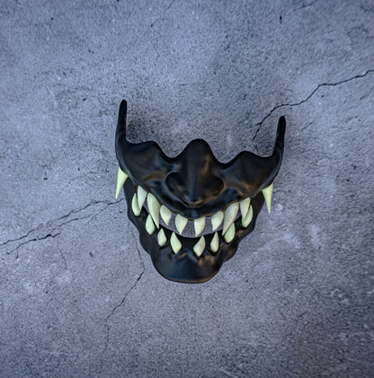 Cyberpunk Oni Glow Mask
