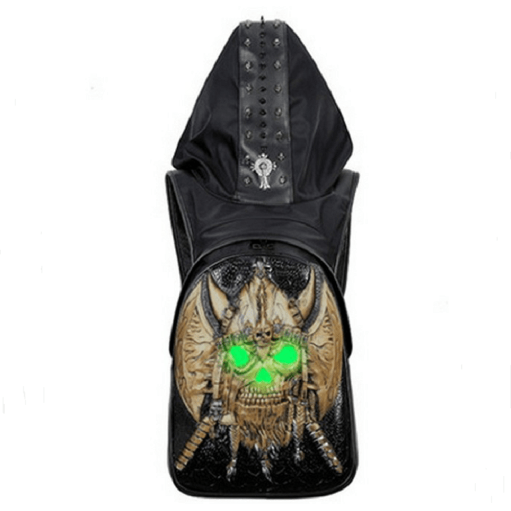 Hundred Ghosts™ Hooded Skull Backpack