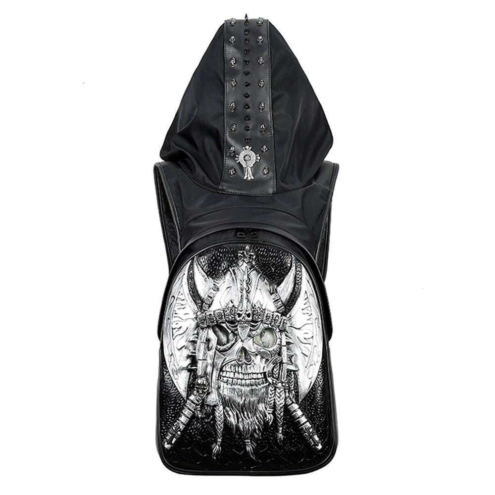 Hundred Ghosts™ Hooded Skull Backpack