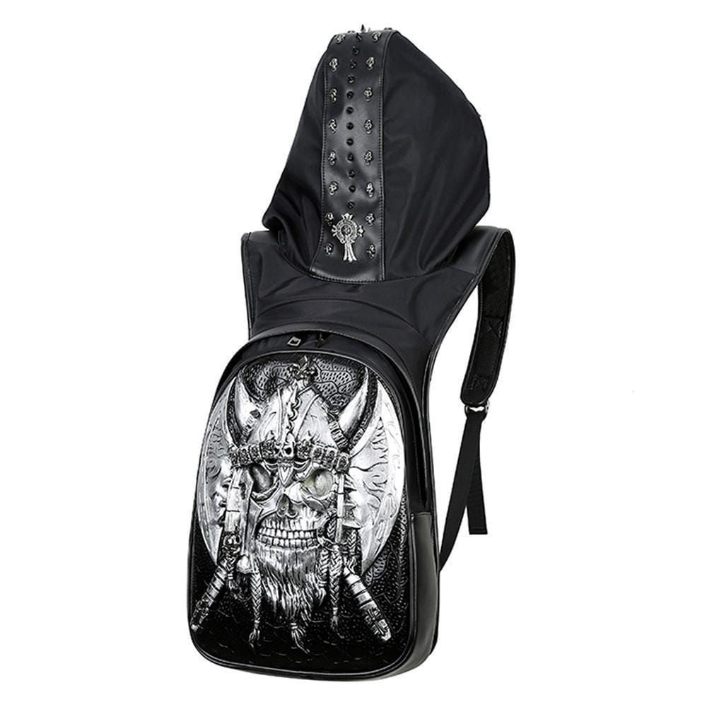 Hundred Ghosts™ Hooded Skull Backpack