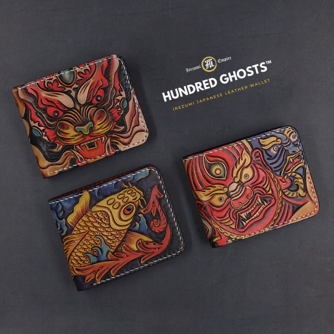 Hundred Ghosts™ Irezumi Japanese Leather Wallet