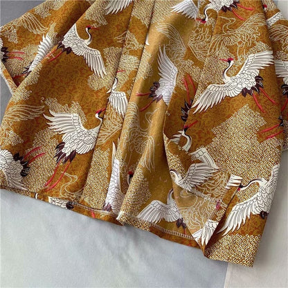 The White Crane of Good Fortune Kimono