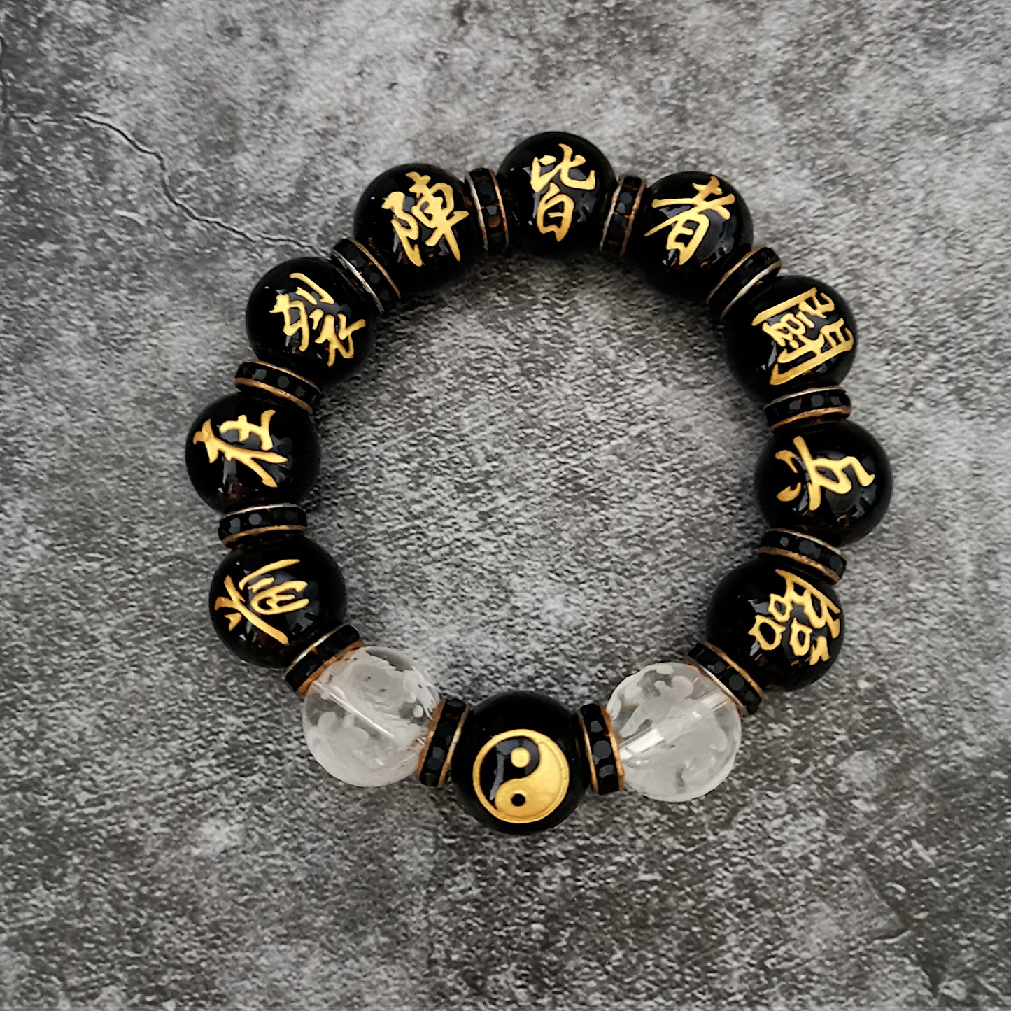 Kuji-in Ninja 9 Hand Seals Kanji Bracelet