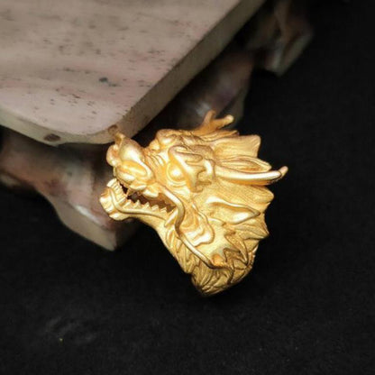OniBand™ Fierce Dragon Head Adjustable Ring