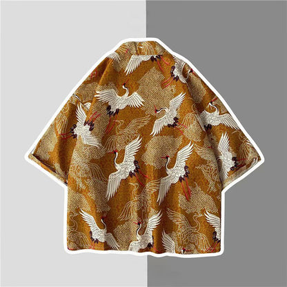 The White Crane of Good Fortune Kimono