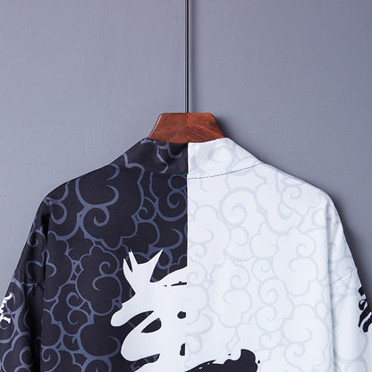 Good and Evil Free Size Kimono Shirt