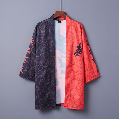 Good and Evil Free Size Kimono Shirt