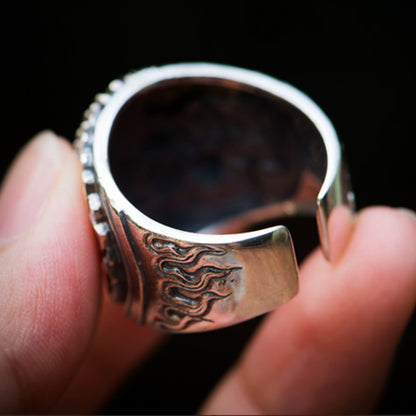Good Vs Evil Buddha Ring