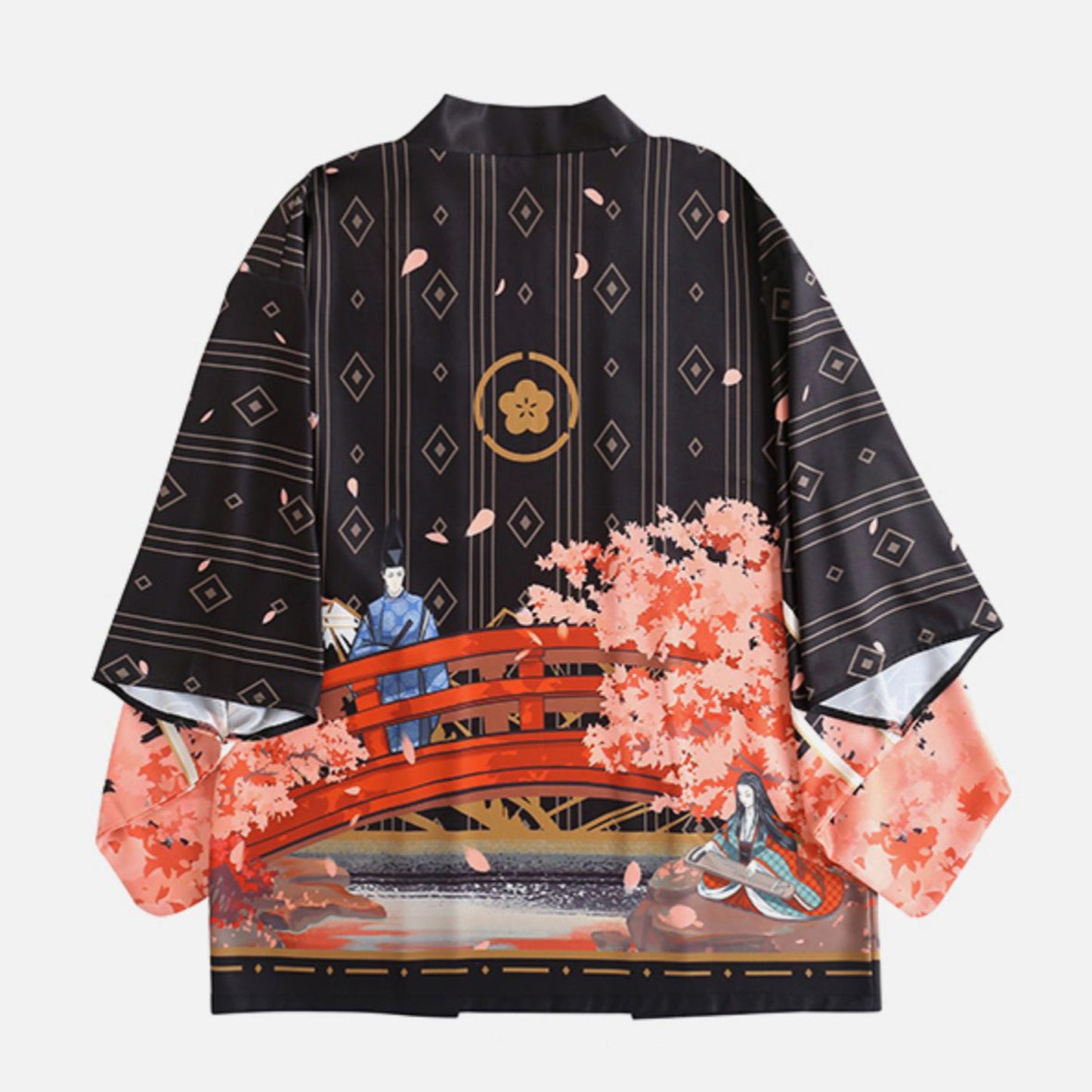 Sakura Dark Kimono Shirt