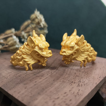 OniBand™ Raging Foo Dog Adjustable Ring