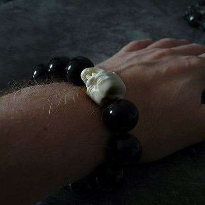 White Hannya Demon Mask Bracelet