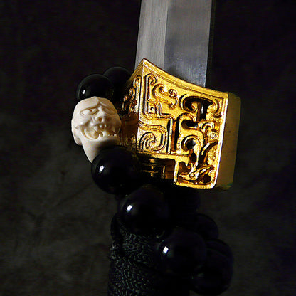 White Hannya Demon Mask Bracelet