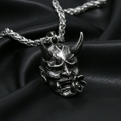 Kage™ | Sakura Hannya Mask Pendant Necklace
