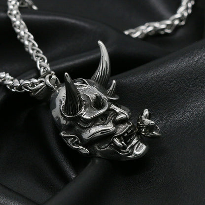 Kage™ | Sakura Hannya Mask Pendant Necklace