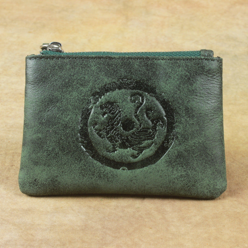 Guardian Seal™ Japanese Leather Coin Bag