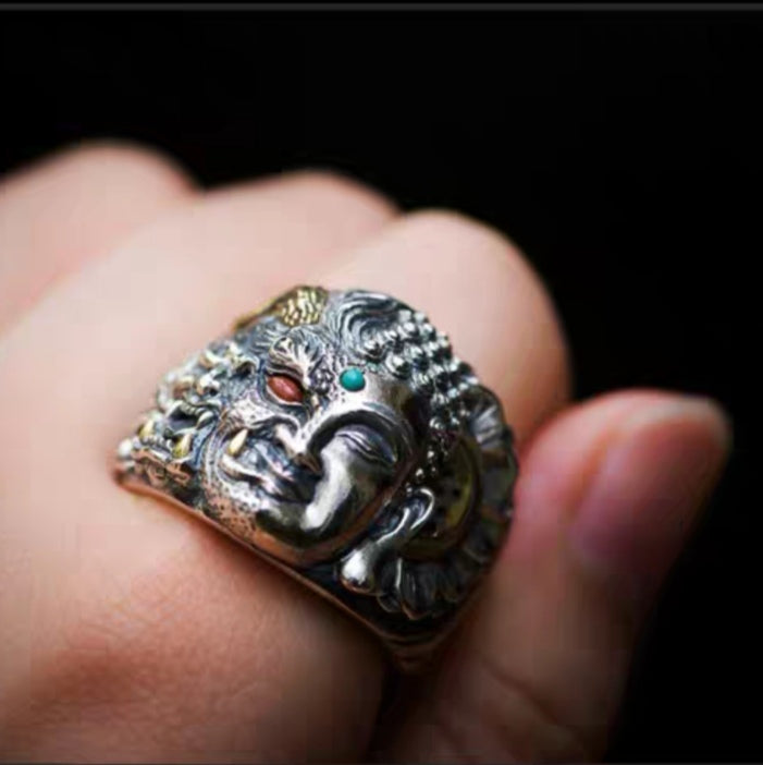 Good Vs Evil Buddha Ring