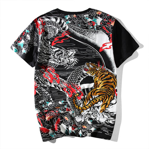 Dragon Tiger Unisex Shirt - Asian Style Clothing - Japanese Street ...