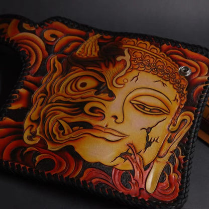 Hundred Ghosts™ Irezumi Japanese Leather Long Wallet 2.0