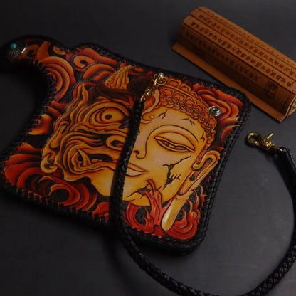 Hundred Ghosts™ Irezumi Japanese Leather Long Wallet 2.0