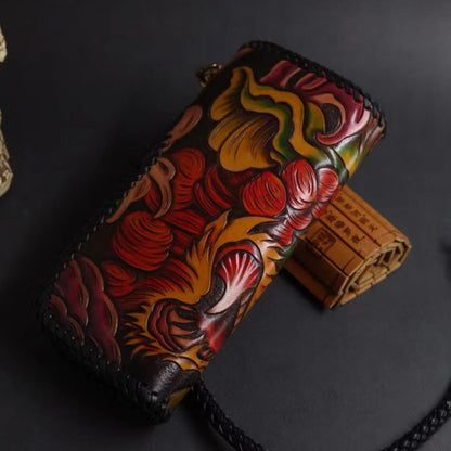 Hundred Ghosts™ Irezumi Japanese Leather Long Wallet 2.0
