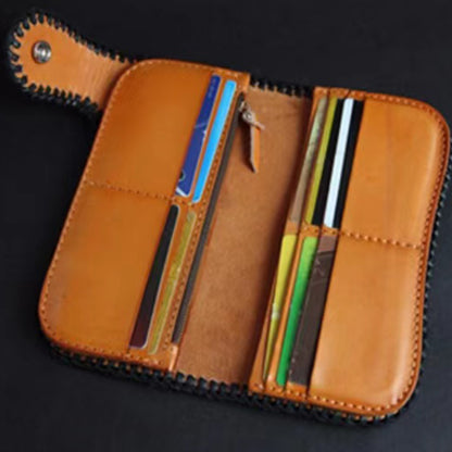 Hundred Ghosts™ Irezumi Japanese Leather Long Wallet 2.0