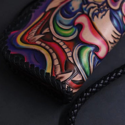 Hundred Ghosts™ Irezumi Japanese Leather Long Wallet 2.0