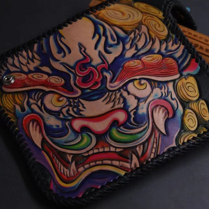 Hundred Ghosts™ Irezumi Japanese Leather Long Wallet 2.0