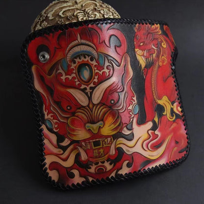 Hundred Ghosts™ Irezumi Japanese Leather Long Wallet 2.0