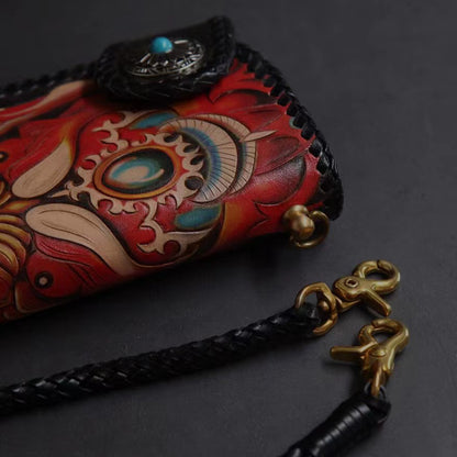Hundred Ghosts™ Irezumi Japanese Leather Long Wallet 2.0