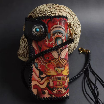 Hundred Ghosts™ Irezumi Japanese Leather Long Wallet 2.0