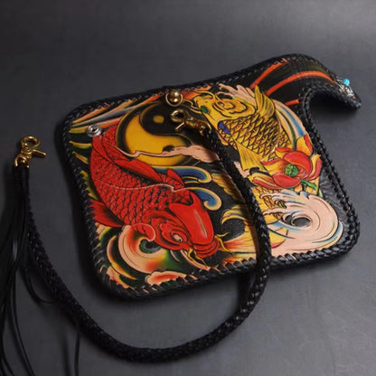 Hundred Ghosts™ Irezumi Japanese Leather Long Wallet 2.0