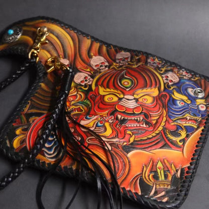 Hundred Ghosts™ Irezumi Japanese Leather Long Wallet 2.0