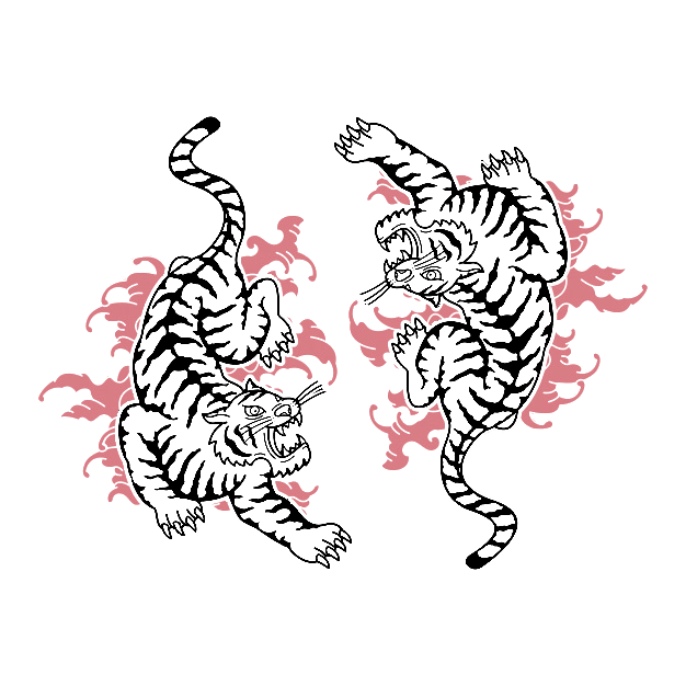 BLAINES Yin & Yang Tiger Shirt