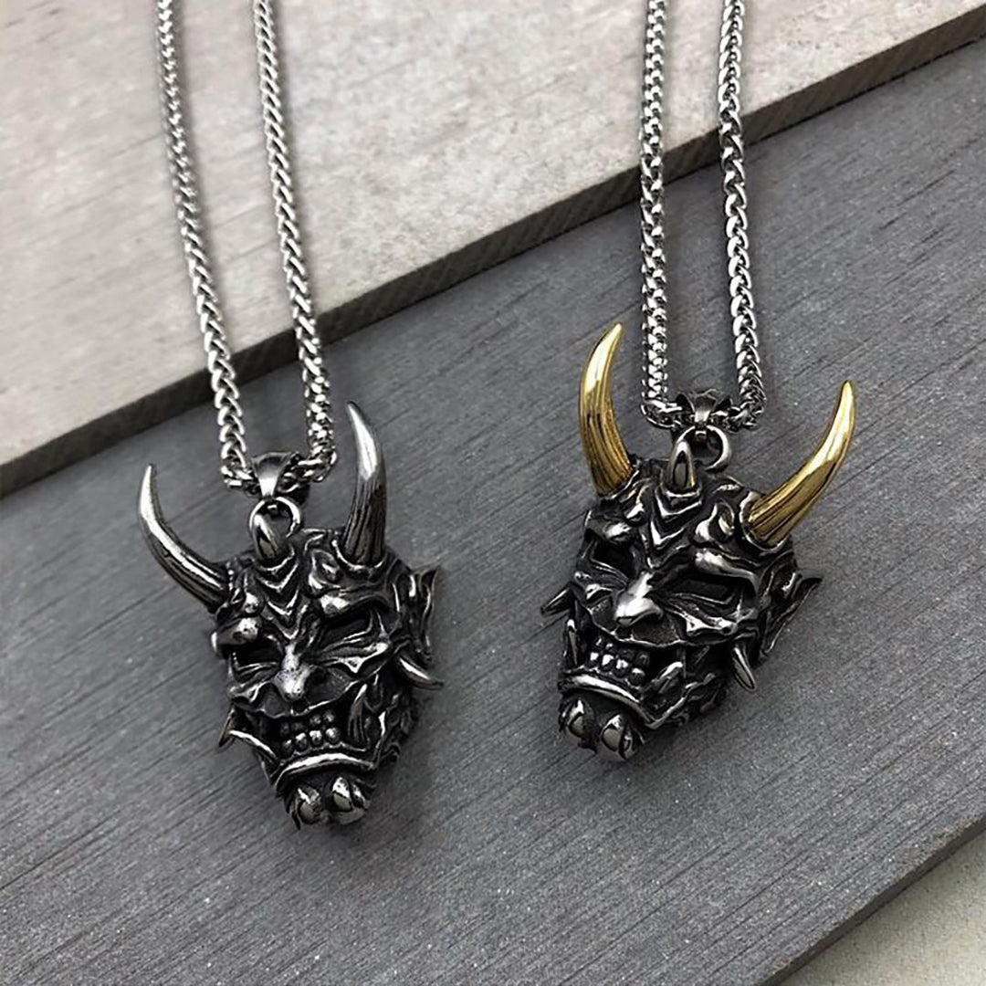 Hannya Revenge Demon Pendant Necklace (50% OFF)