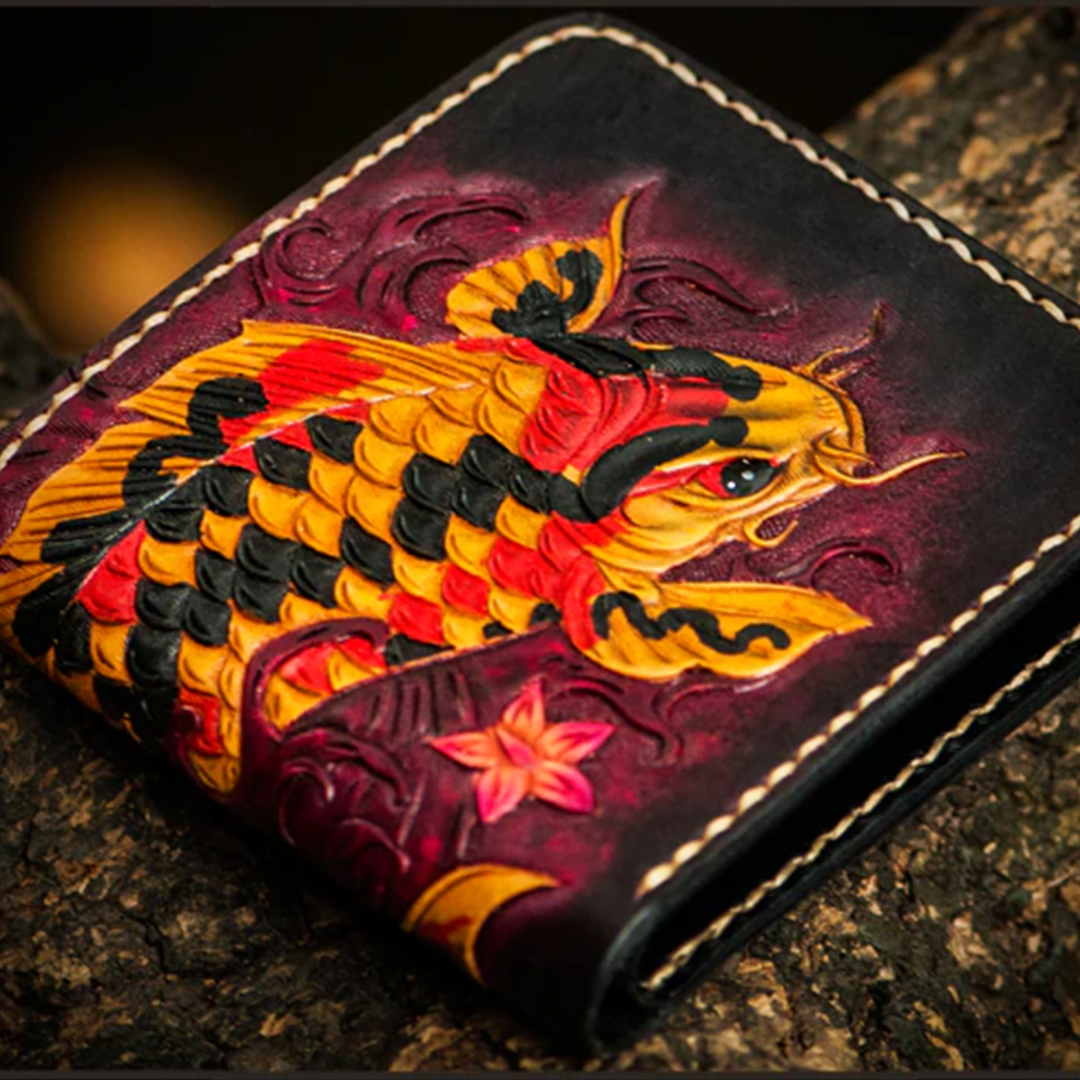 KoiRyu™ Handcrafted Koi Leather Wallet